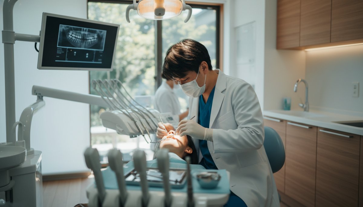 インプラント治療を行う歯科医師