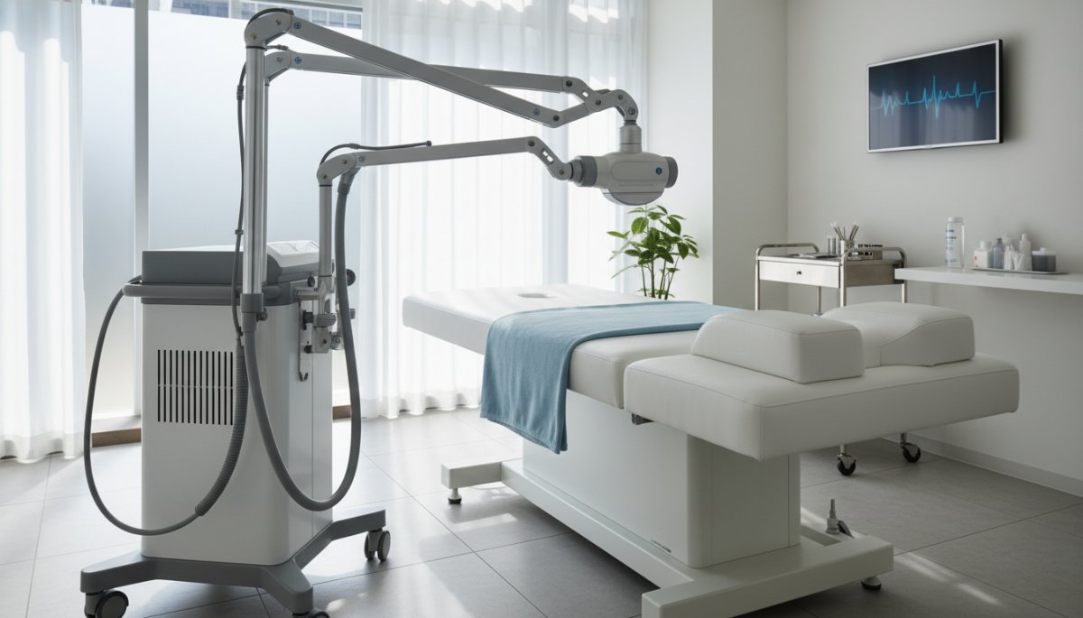 医療脱毛施術中の様子