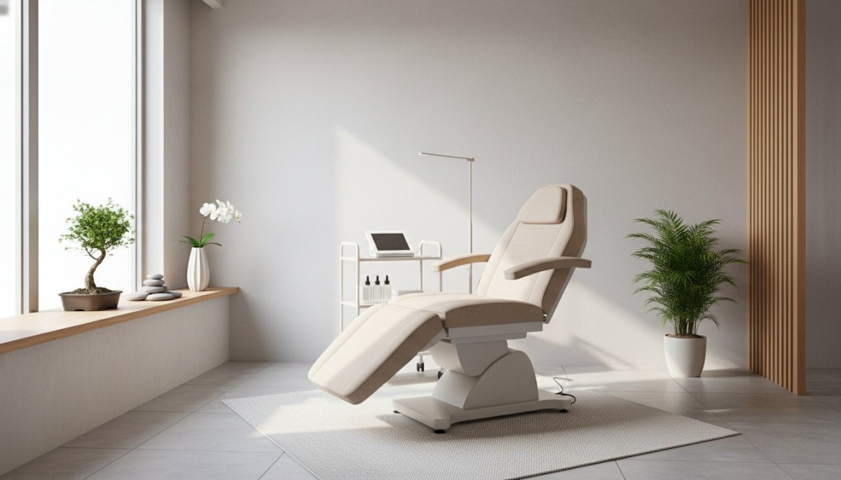 美容皮膚科の施術室の清潔なイメージ