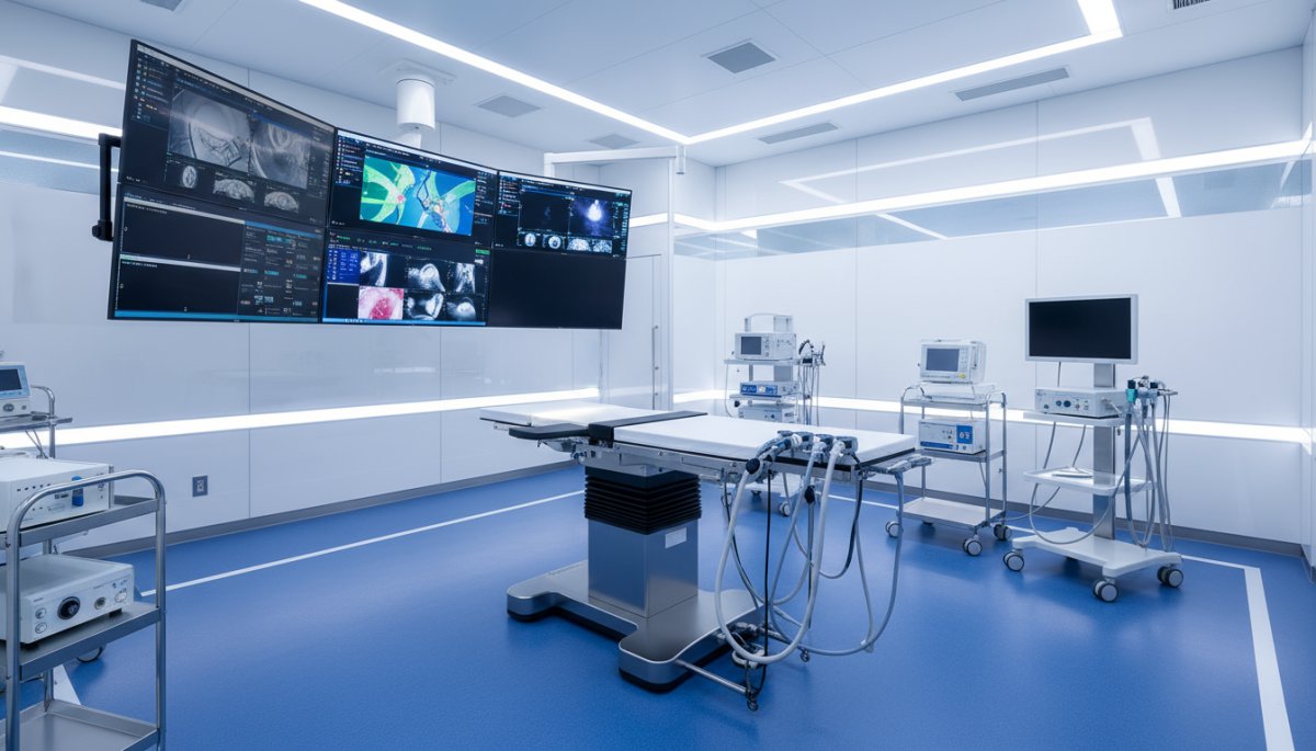 大阪府の最新内視鏡検査システムを備えた診察室