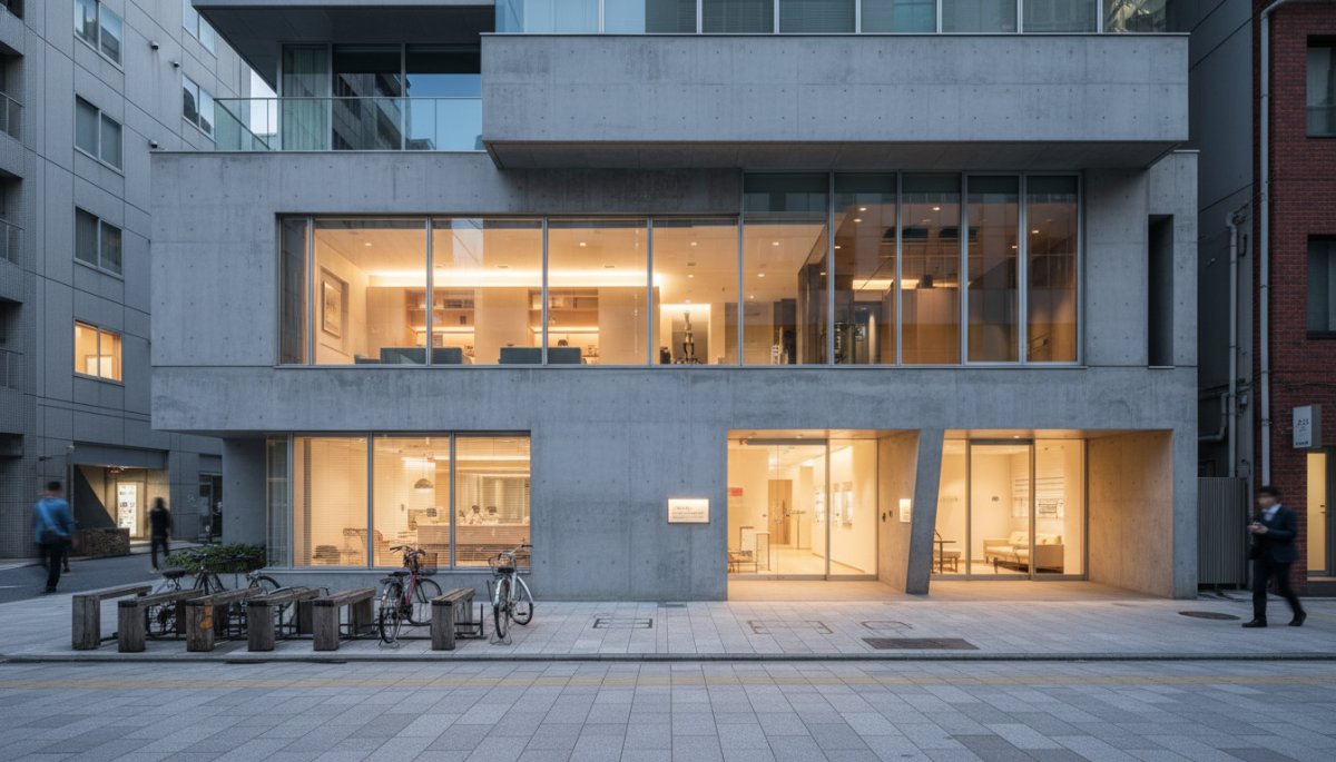 東京都の駅近皮膚科クリニックの外観