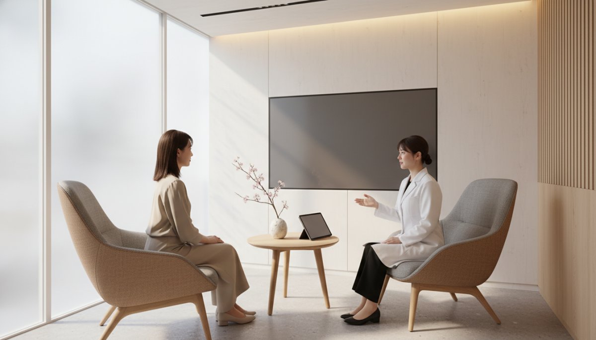 カウンセリングでのシミュレーションイメージ