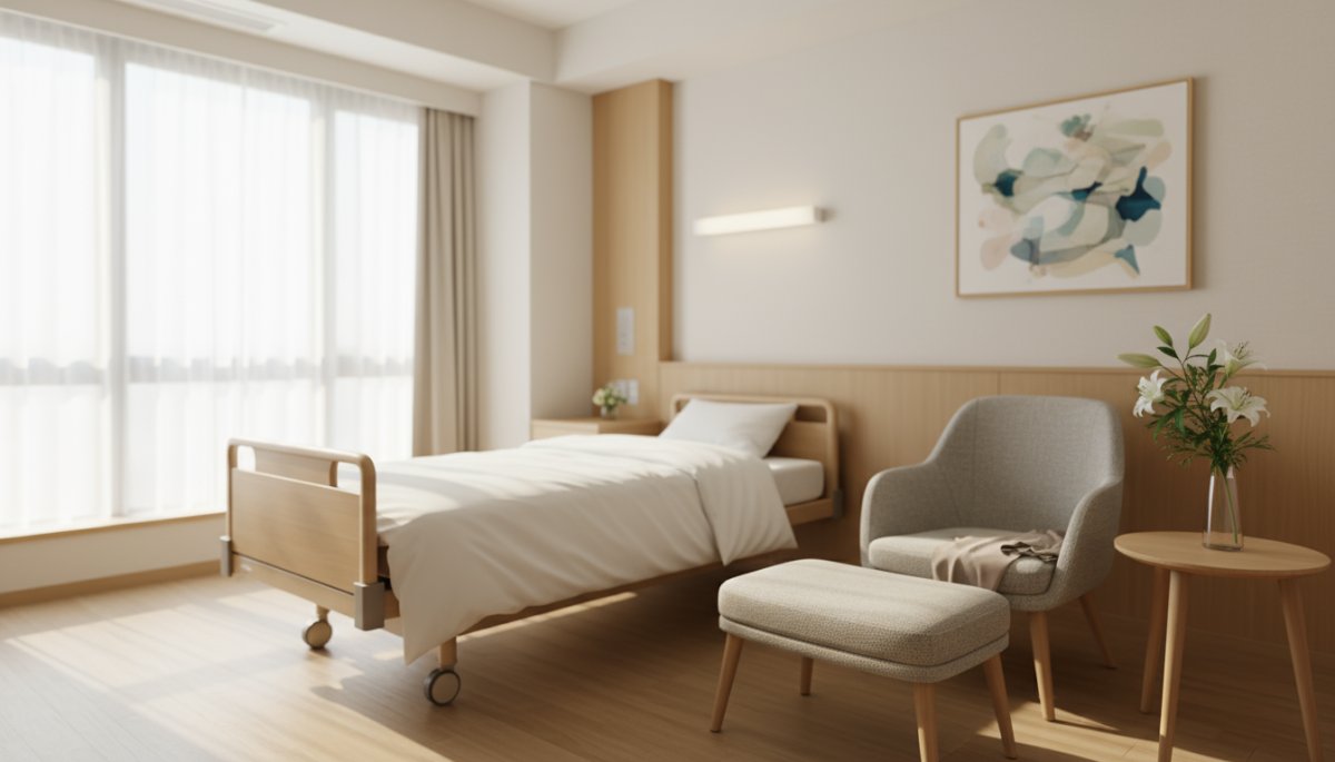 産婦人科の快適な病室インテリア