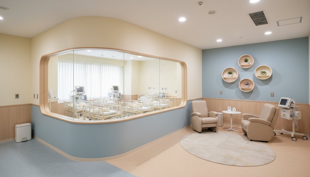 産婦人科の新生児室の環境