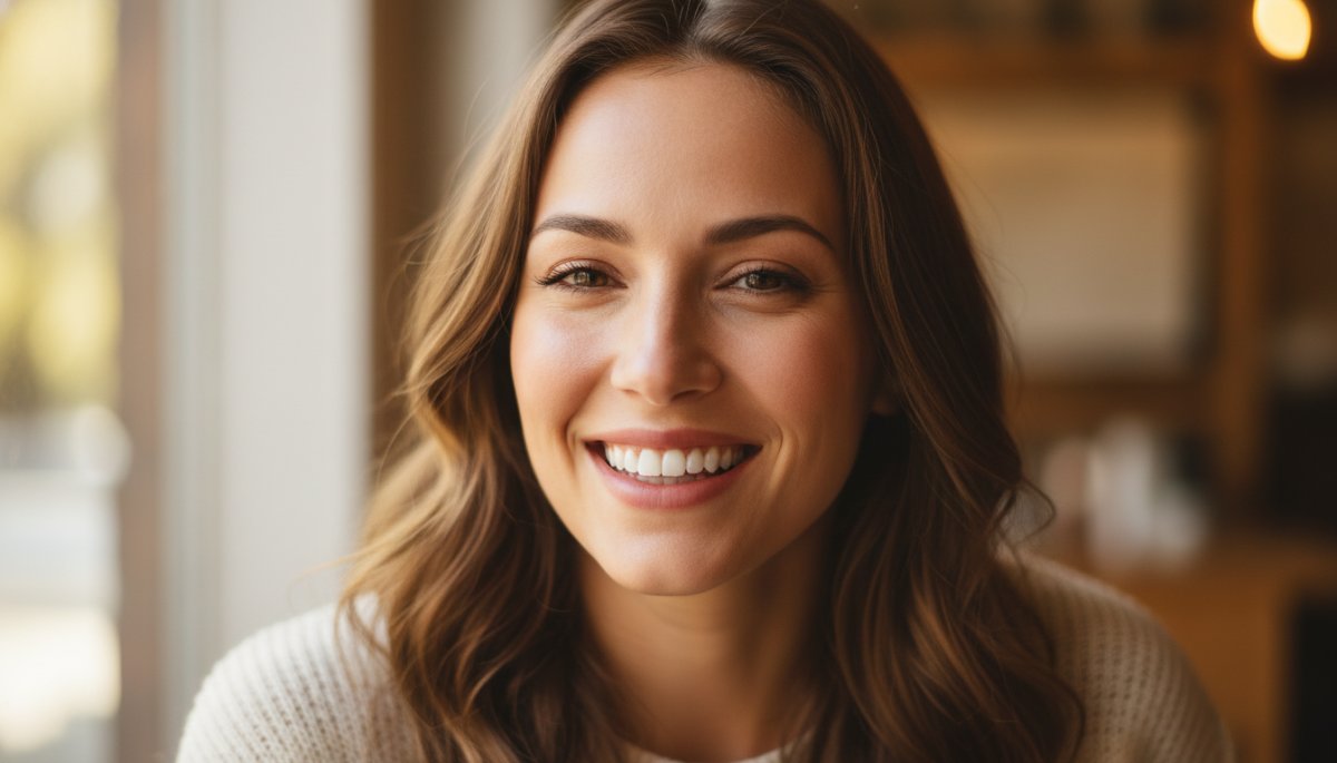 審美歯科治療後の美しい笑顔